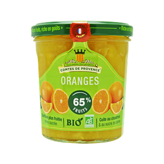 Les Comtes de Provence Sinaasappel confituur bio 350g - 8111